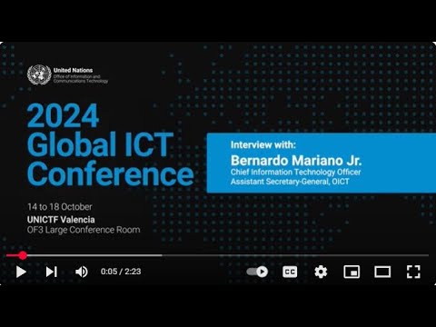 UN_OICT's tweet card. 2024 United Nations Global ICT Conference: CITO Interview
