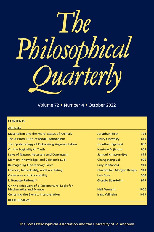 SustainHistory's tweet card. Abstract. Why should we avoid incoherence? An influential view tells us that incoherent combinations of attitudes are such that it is impossible for all of