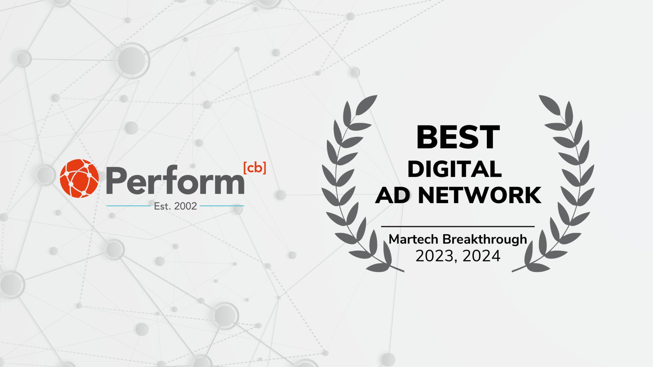 performcb's tweet card. Perform[cb] secures the 2024 Best Digital Ad Network in Martech Breakthrough Awards.
