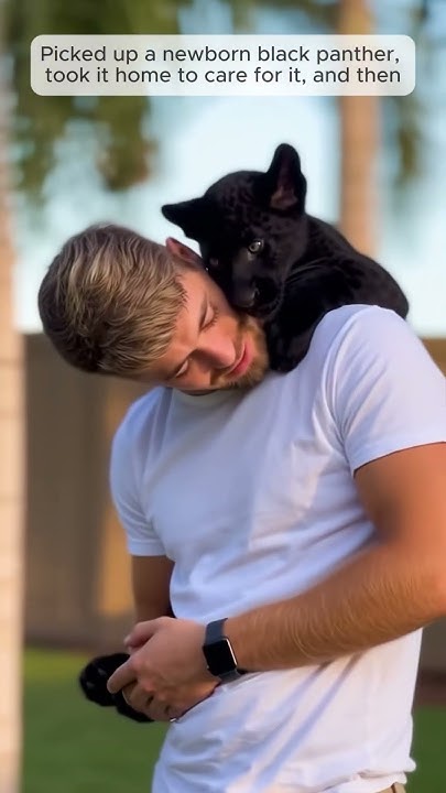 StephanBraun81's tweet card. From Helpless Cub to Majestic Panther #shorts #panther #animals