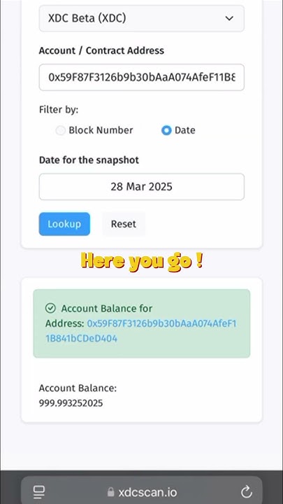 Mittss__'s tweet card. XDCScan Guide 3: Check Current & Past Wallet Balance on XDCScan