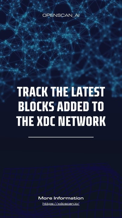 DheerajKhatiya's tweet card. XDCScan Guide 2: Understanding the Dashboard!
