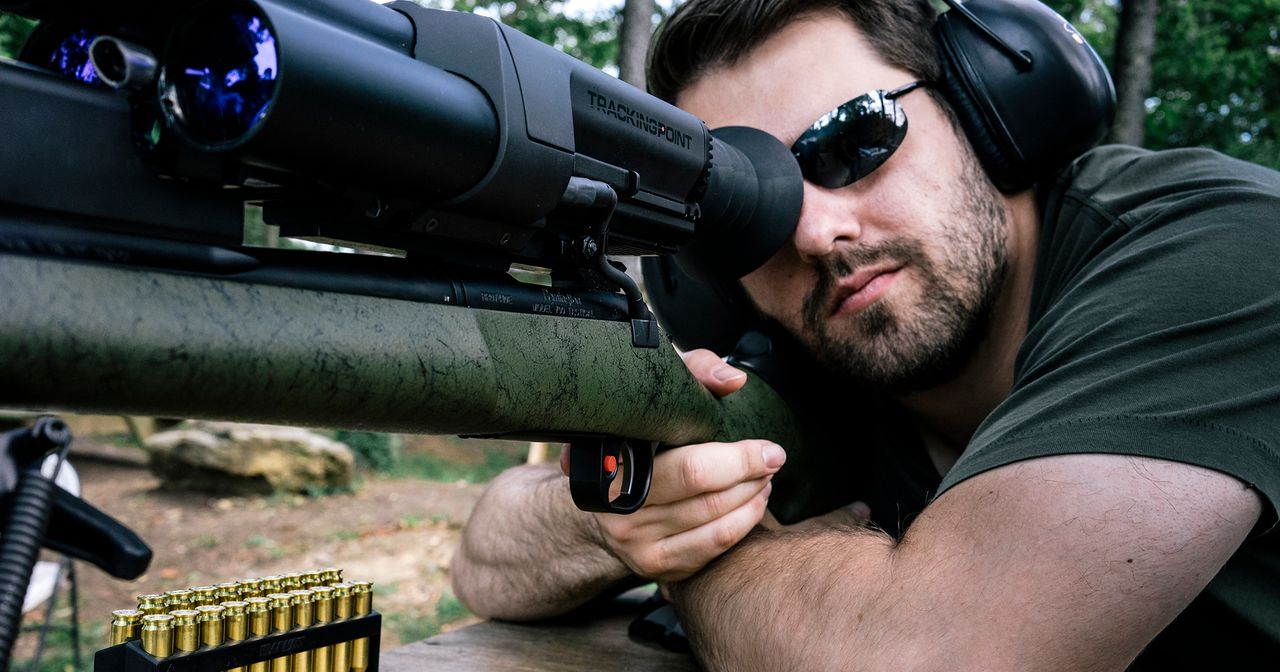 coolkidscode's tweet card. If a hacker attacks your TrackingPoint smart gun over its Wi-Fi connection, you may find the weapon is aiming at a different target than you think.