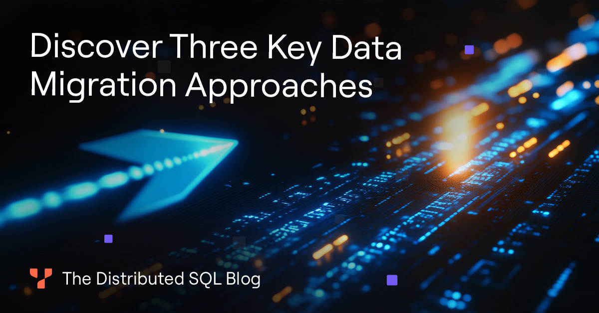 thenewstack's tweet card. Discover three approaches to data migration and how the right migration strategy, combined with tools like YugabyteDB Voyager, can benefit your business.
