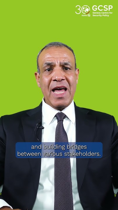 TheGCSP's tweet card. Voices of GCSP: Dr Badr Abdellaty on 30 Years of Impact