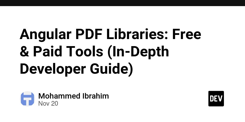 ng_gunma's tweet card. Introduction Angular PDF libraries provide a powerful set of features that enable...