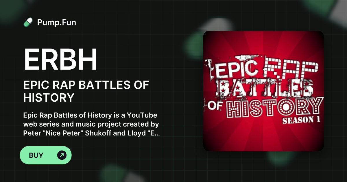 mobislixk's tweet card. Epic Rap Battles of History is a YouTube web series and music project created by Peter "Nice Peter" Shukoff and Lloyd "EpicLLOYD" Ahlquist. The series pits historical and pop culture figures against...