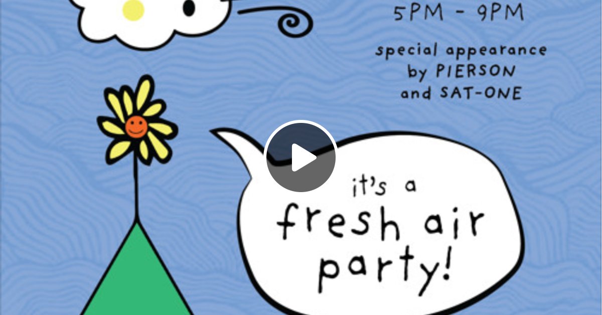 SenateDjs's tweet card. Set from the "OPEN AIR PARTY" in Philadelphia