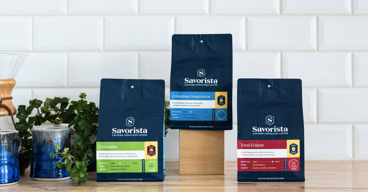 CoffunityApp's tweet card. Caffeine conscious coffee lovers deserve incredible coffee, without all the caffeine. Try our shockingly great decaf and half caf coffee.