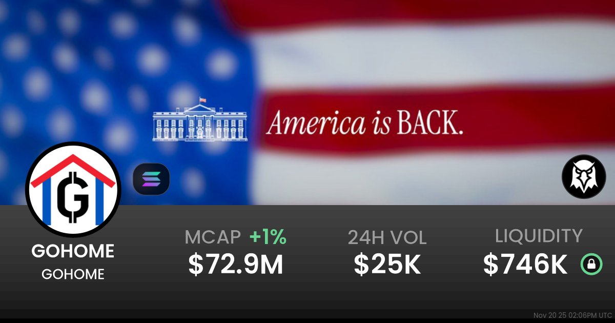 NFAProphet's tweet card. $139.00 GOHOME (GOHOME) realtime price charts, trading history and info - GOHOME / SOL on Solana / Meteora