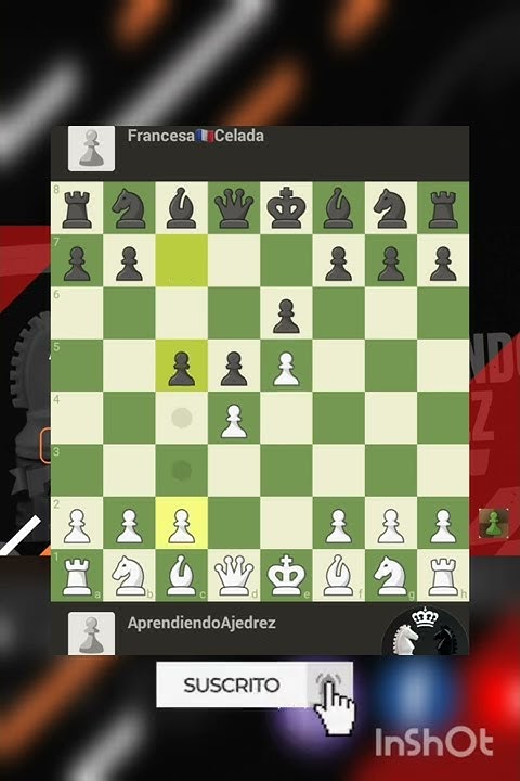 AprendiendoAj00's tweet card. Aprendiendo Ajedrez Celada Apertura Francesa 🇫🇷