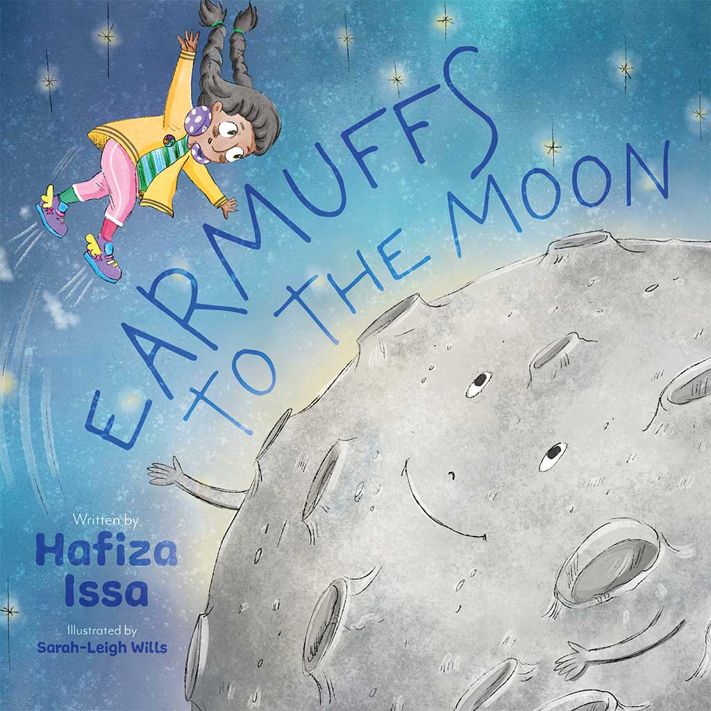 happydesigner's tweet card. Written by Hafiza Issa EARMUFFS TO THE MOON is a story, told in playful rhymes, of an autistic girl called Sara and her dream of flying into space to explore what’s out there! Ignoring the labelling...