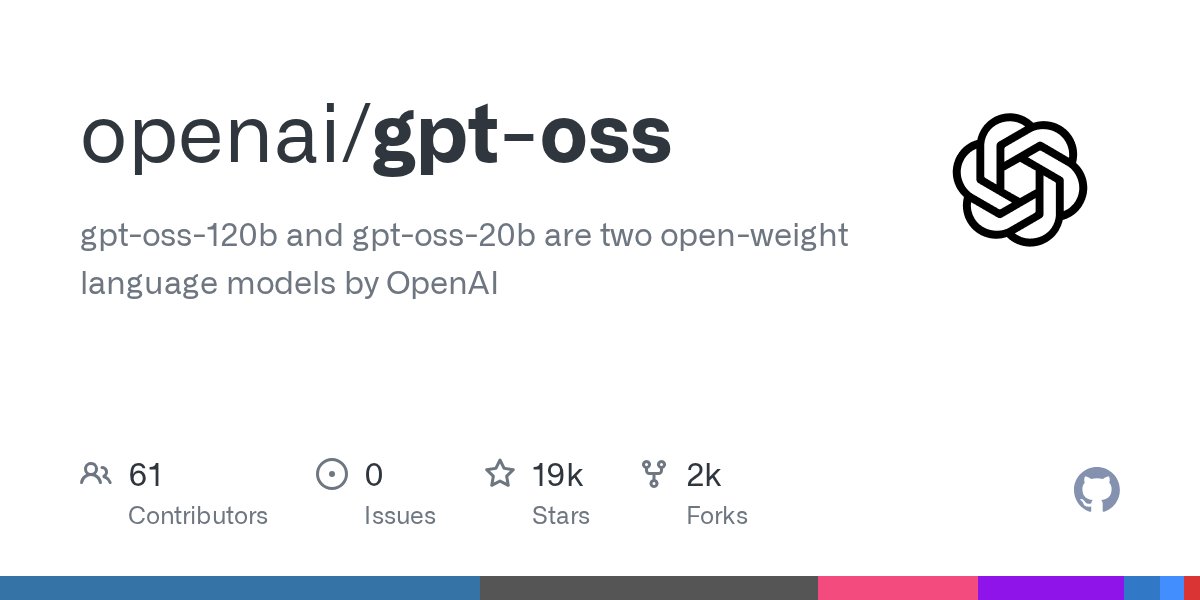 clxymox's tweet card. gpt-oss-120b and gpt-oss-20b are two open-weight language models by OpenAI - openai/gpt-oss