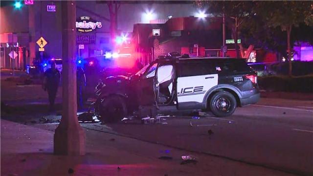 Imagodei01's tweet card. One person is dead and a police officer is in the hospital with severe injuries following a pursuit crash in the San Gabriel Valley Thursday morning. The officer was in pursuit of a gray SUV in Alh…