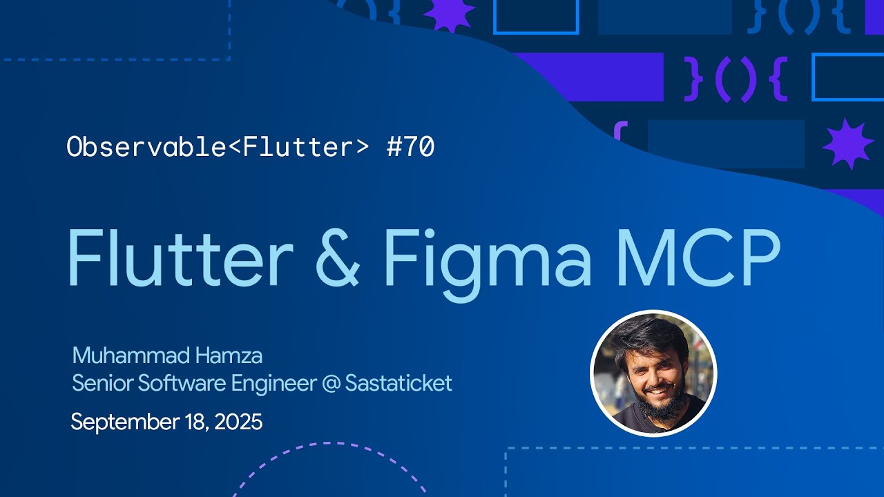 FlutterDev's tweet card. Flutter & Figma MCP | Observable Flutter #70