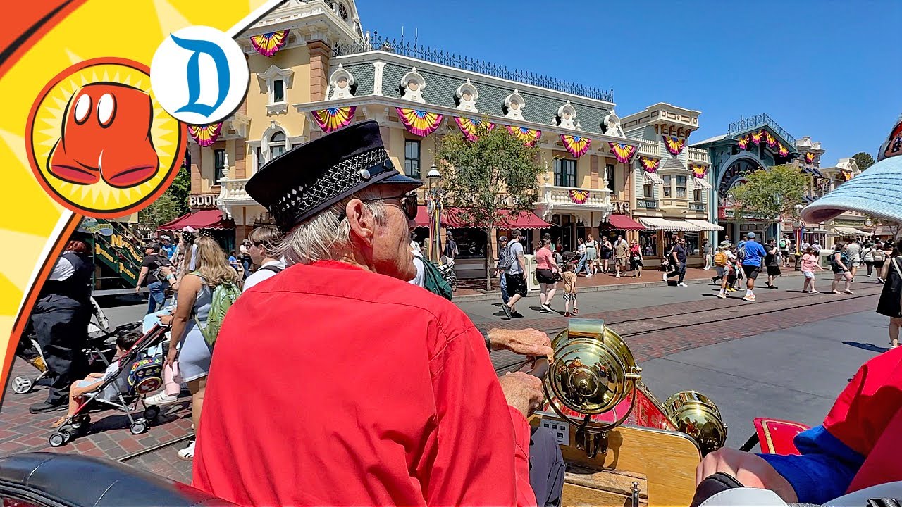 Mouseland_magic's tweet card. 🚒 Firetruck Ride on Main Street U.S.A | Classic Disneyland Transpo...