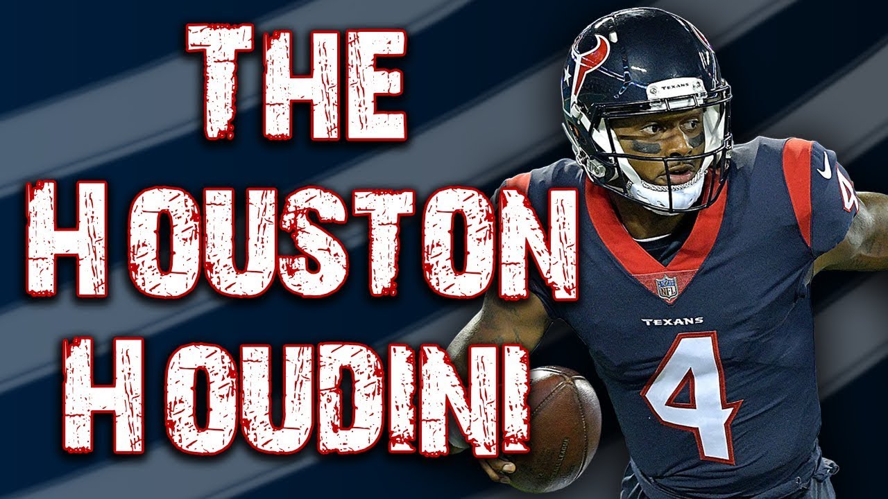 thoughtstring's tweet card. Deshaun Watson - The Houston Houdini