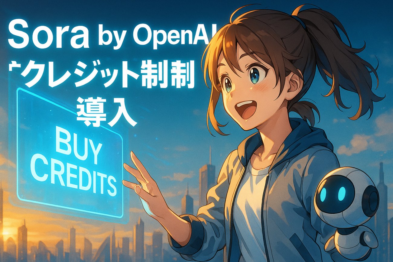KantanStart's tweet card. 最終更新：2025/11/06（JST） 【速報】Sora by OpenAIに“クレジット制”導入 - 無料生成枠のリセット挙動を筆者が確認 Android版Soraアプリで「You’re out of video gens／Add more」が表示され、無料生成枠が日次でリセットされる挙動を筆者の実機で確認しました…
