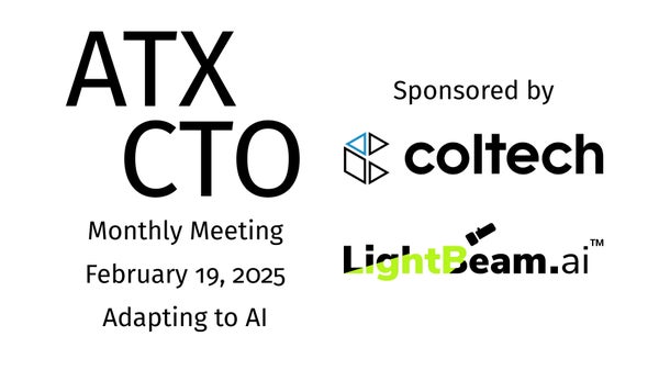 _web's tweet card. Hello from Austin CTO Club! The theme for February is "Adapting to AI". How do you keep up with developments? What tools and tech have you tried? What works and what doesn