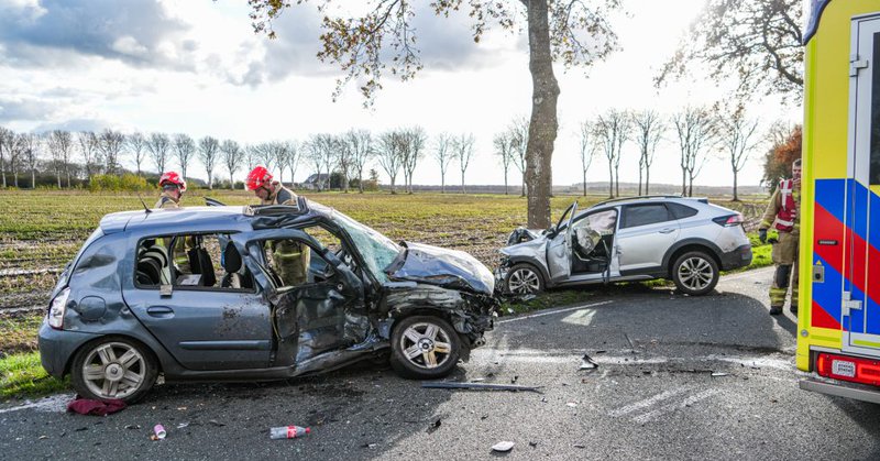 Meerdere gewonden bij botsing in Exloërveen