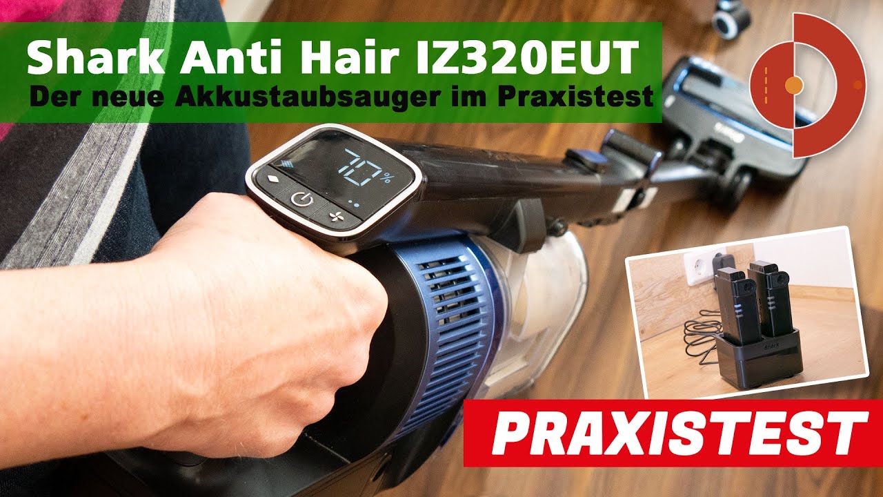 PraxisCheck's tweet card. Shark Anti Hair Staubsauger IZ320EUT Test,Wechselakku,Duo Bürste +...