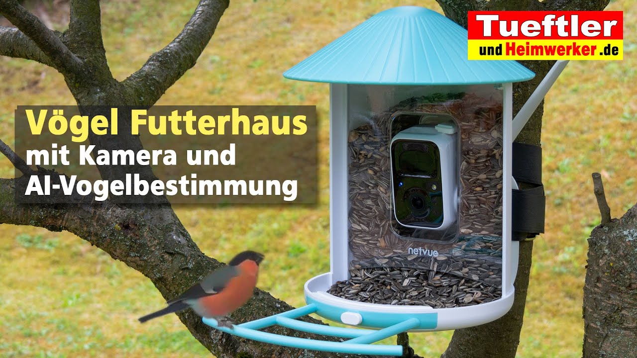PraxisCheck's tweet card. Futterhaus m. Kamera das Vögel automatisch erkennt - Netvue Birdfy...