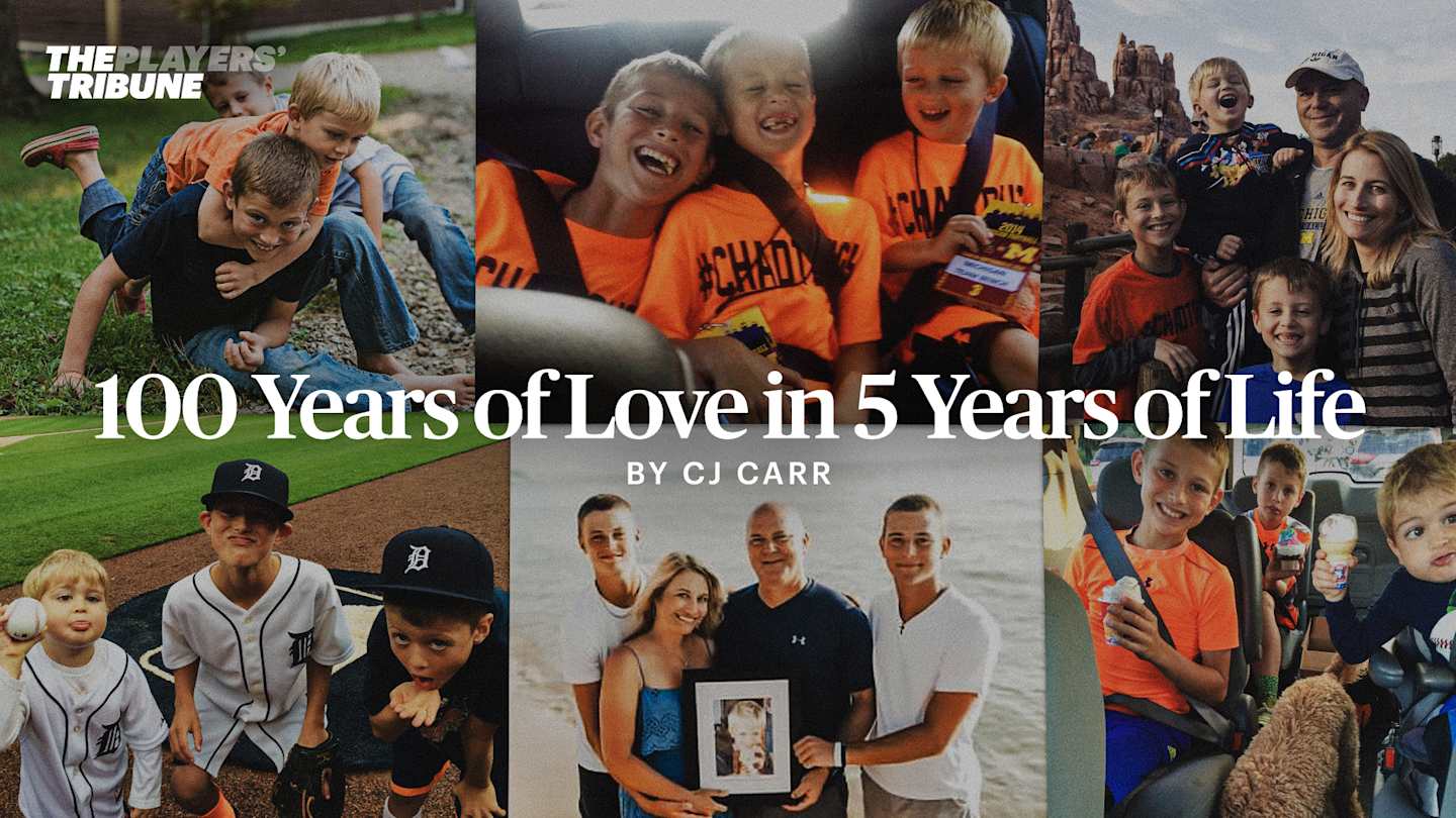 13Cjcarr's tweet card. After watching him be so tough, my context of what is truly hard is very different.