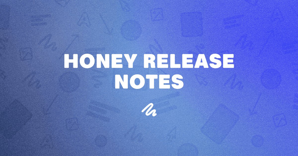 tom_pandolfi's tweet card. Honey Release Notes