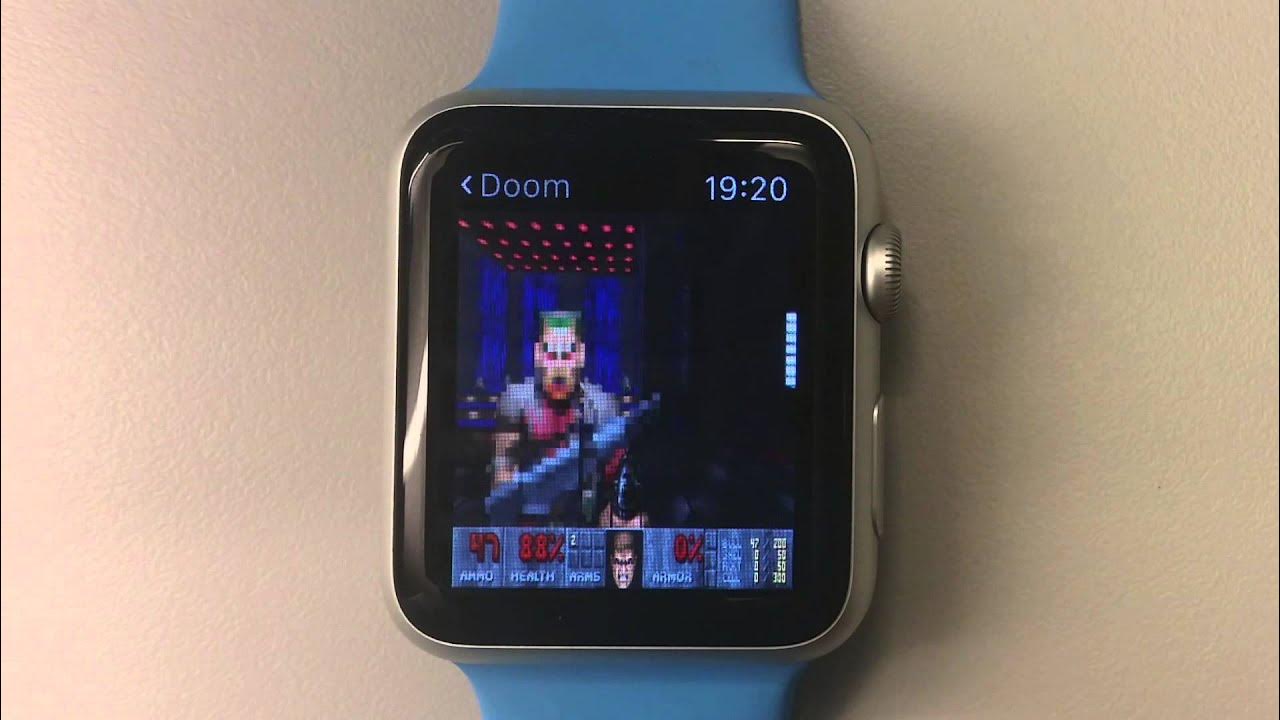Developer_Hub's tweet card. Doom on the Apple Watch - watchOS2