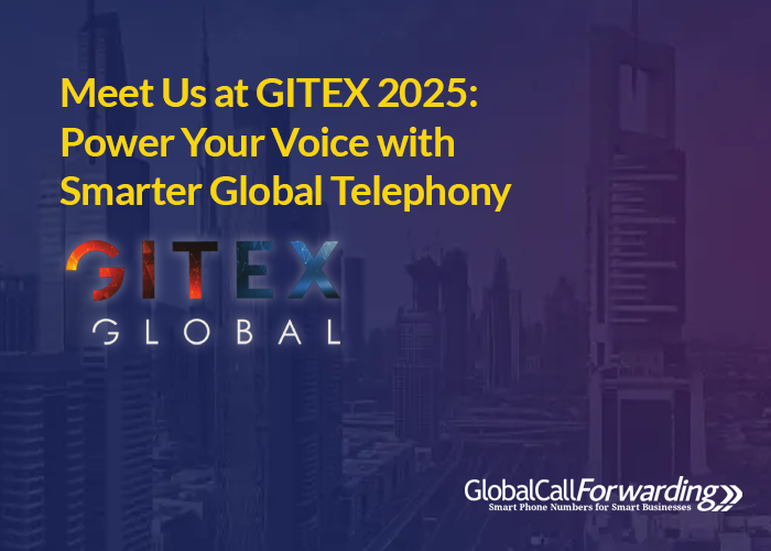 forwardcalls's tweet card. Connect with Global Call Forwarding at GITEX 2025 in Dubai. Learn about the cloud-phone solutions we offer software & technology companies.