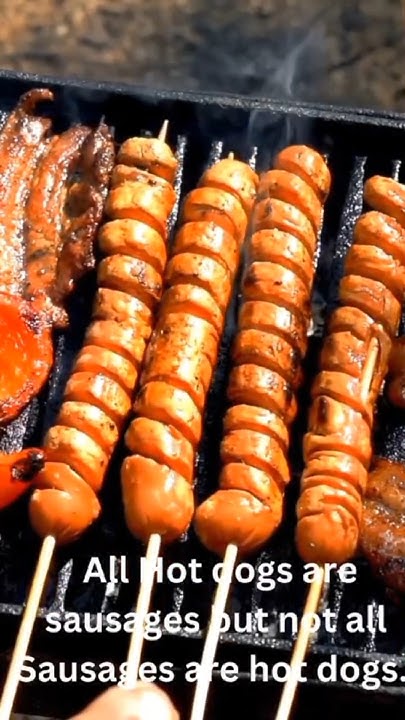 tipschieff's tweet card. Difference between hot dog and sausage