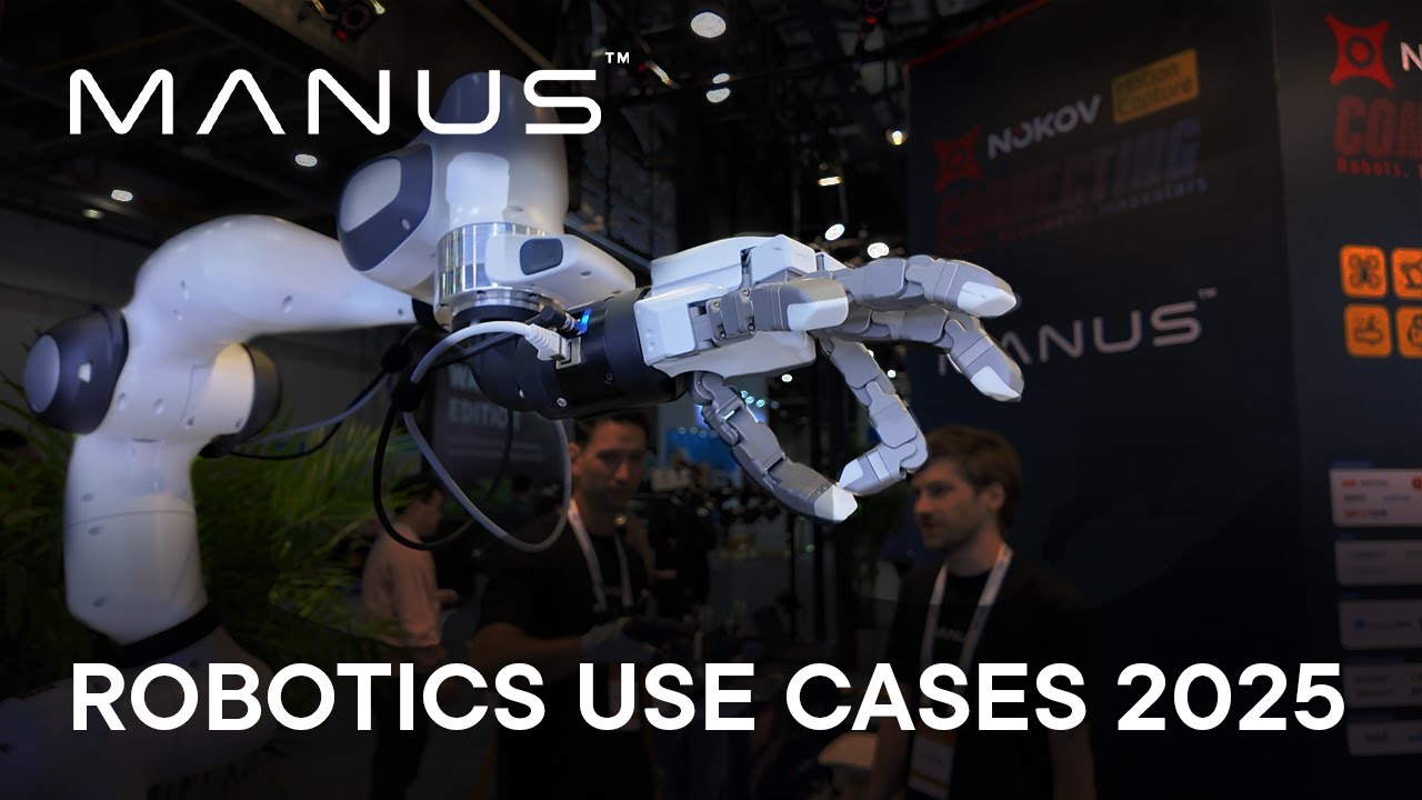 ManusMeta's tweet card. MANUS Data Gloves | Robotics Use Cases 2025 | Teleoperation & Data...