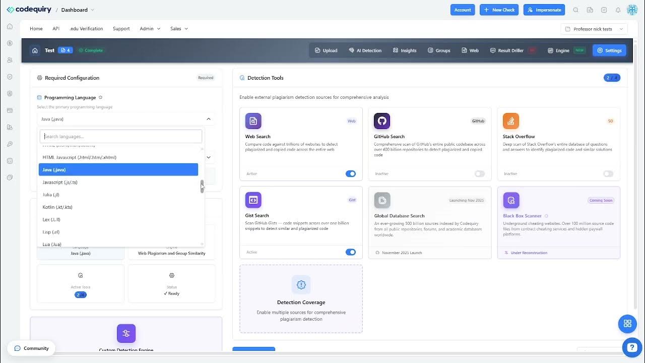 codequiry's tweet card. Codequiry V2 - Code Plagiarism Detector for CS