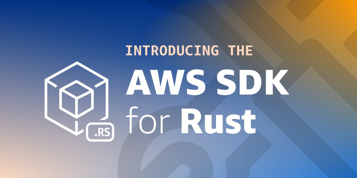 RDarrylR's tweet card. We’re excited to announce that the AWS SDK for Rust is now generally available and supported for production use. The AWS SDK for Rust provides an idiomatic, type-safe API, along with the benefits of...