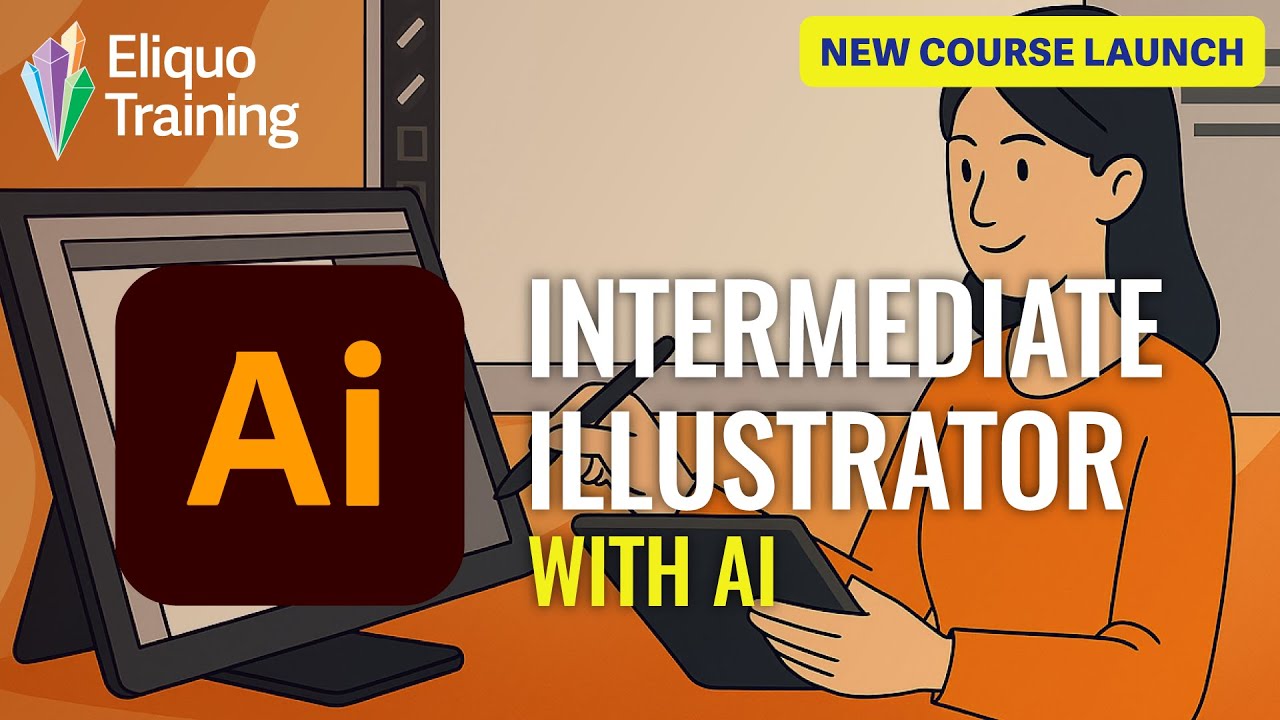 eliquotraining's tweet card. Illustrator: Intermediate Illustrator with AI