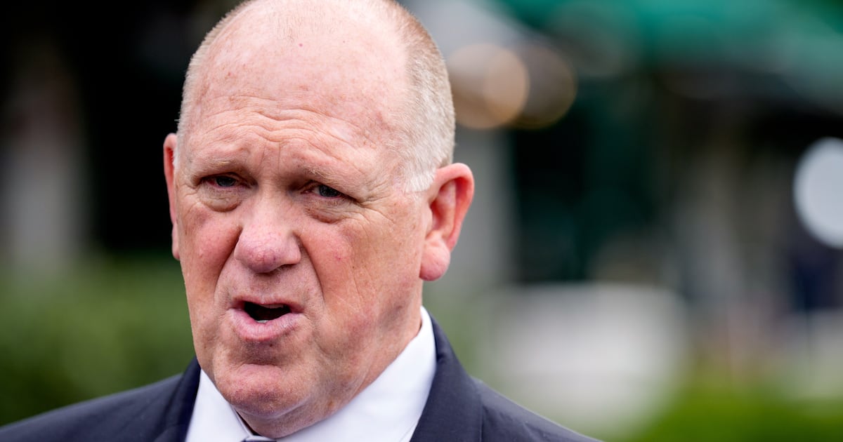 thedailybeast's tweet card. The top immigration official told a podcast host that it is too dangerous for him to live at home.