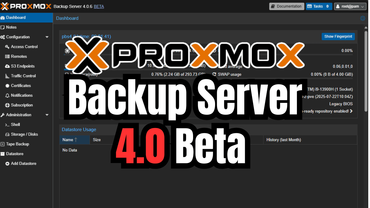 vspinmaster's tweet card. Learn about the new features in Proxmox Backup Server 4.0 Beta which will be a great for both home lab enthusiasts and enterprises.