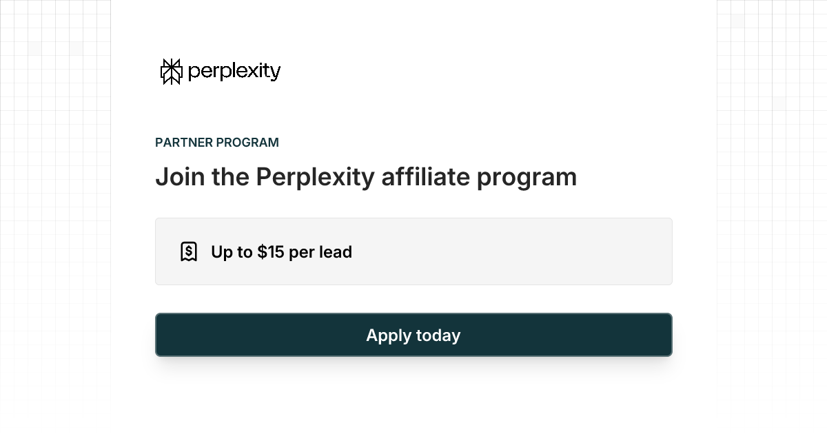 sanguineous_h's tweet card. Join the Perplexity affiliate program and earn up to $15 per lead by referring Perplexity to your friends and followers.