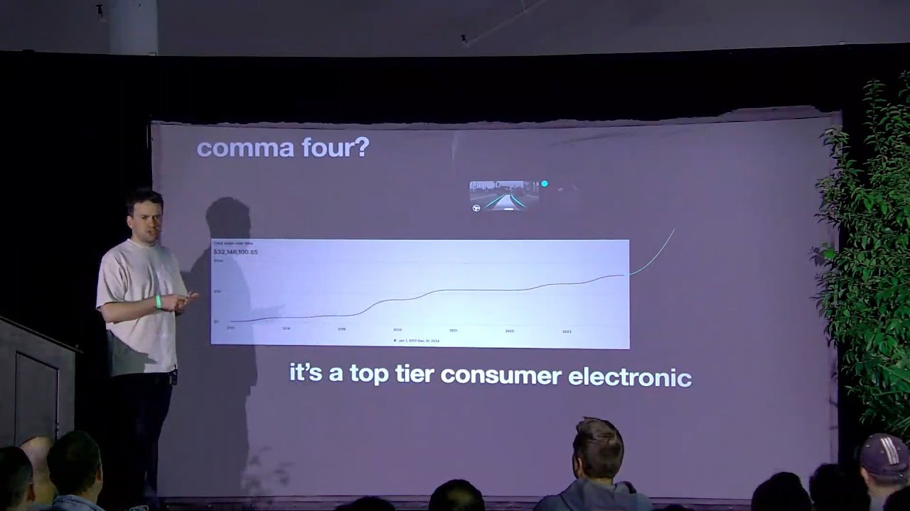 geohotarchive's tweet card. comma ai | COMMA CON 2025 | George Hotz | Outwit, Outplay, Outlast |...