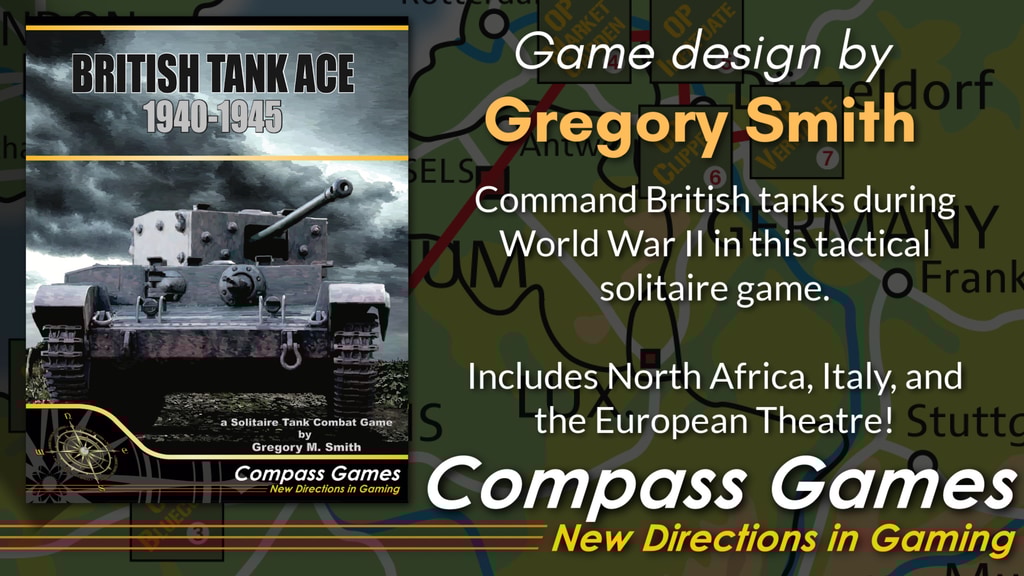 analogrodd's tweet card. A solitaire, tactical-level game that places you in command of a British tank during World War II in North Africa, Italy, and Europe.