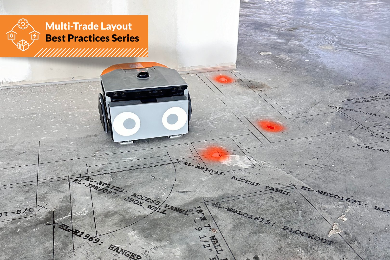 DustyRobotics's tweet card. Multi-Trade Layout Best Practices Series #2