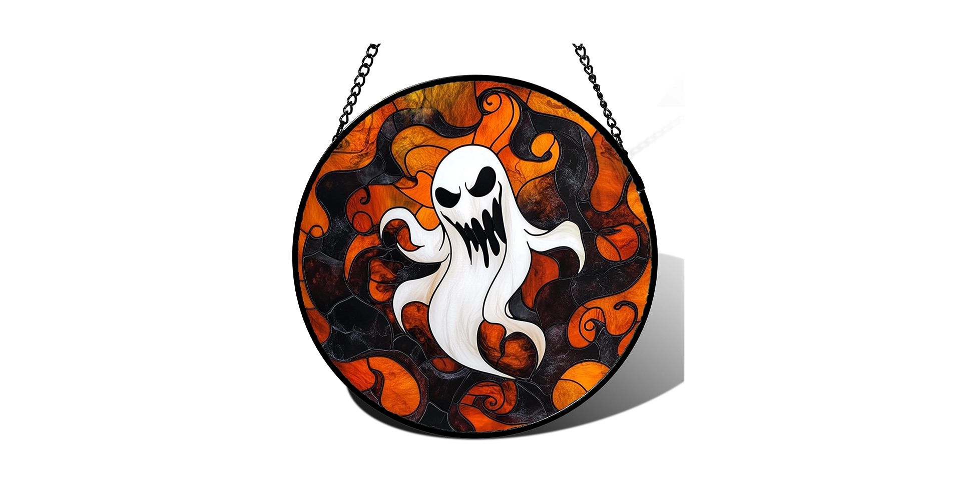 Amazon_Deals420's tweet card. Regalos de terror para atrapasoles de vidrieras de Halloween: elegancia espeluznante para tus ventanas Cuélgalo en tu sala de estar, porche u oficina; la luz del sol bailará, creando patrones...