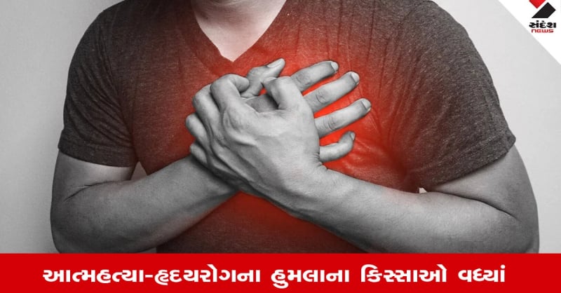 sandeshnews's tweet card. BLO આત્મહત્યા અથવા હાર્ટ એટેકના અહેવાલો સપાટી પર આવી રહ્યા છે. આ માટે SIR ને દોષી ઠેરવવામાં આવી રહ્યા છે.