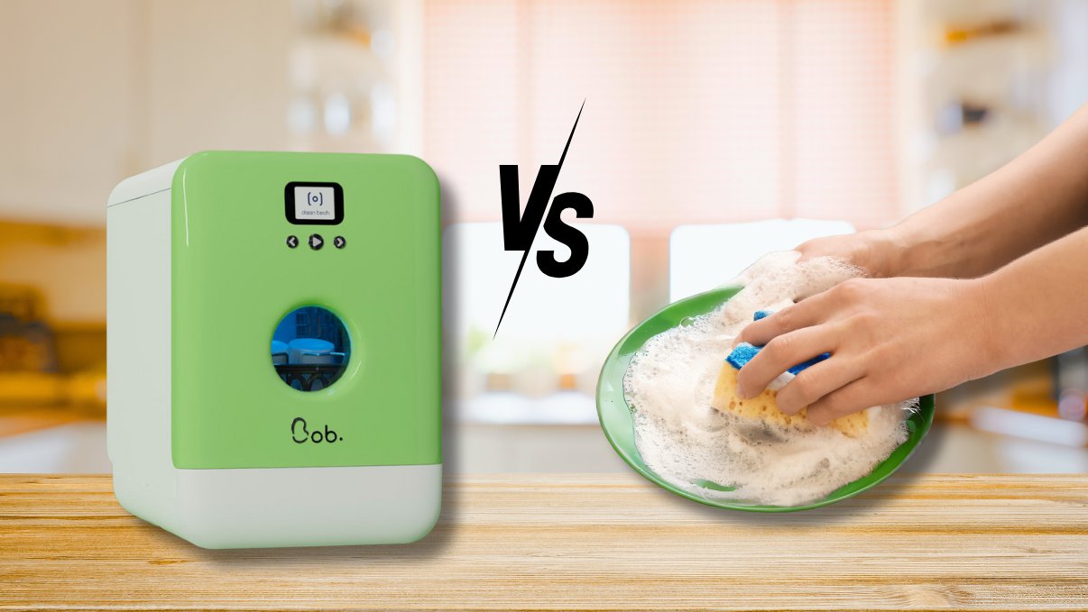 daan_tech's tweet card. Vaisselle à la main vs lave-vaisselle, « la question est vite répondue ». Mais est-ce vraiment plus intéressant ?