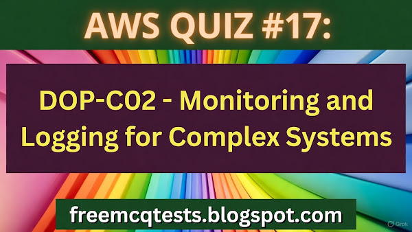 Crypto_AK69's tweet card. a comprehensive quiz focused on monitoring strategies, logging architectures, and observability patterns for complex distributed systems on AWS.