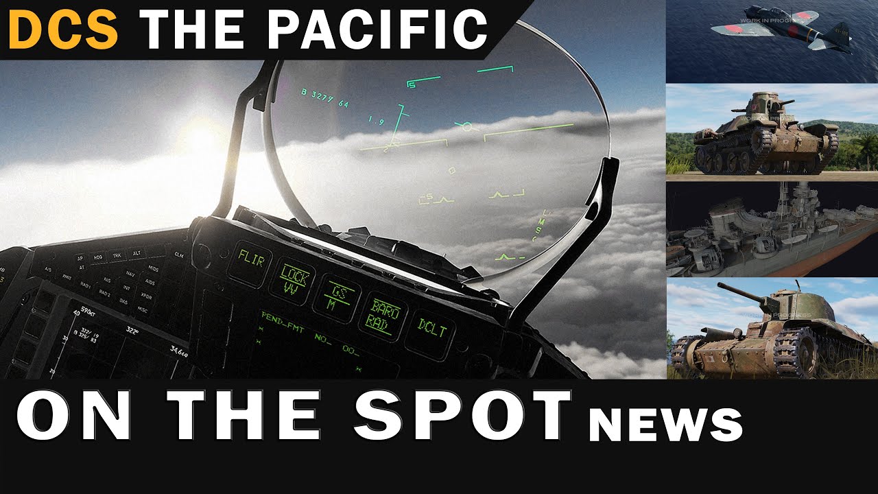 HIPGamesTV's tweet card. DCS Pacific Assets Pack | Eurofighter HUD | Hellcat Delay | Free WWII...