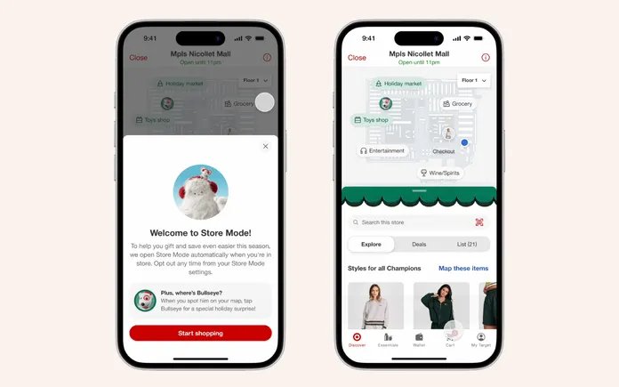 PodeanMTrack's tweet card. Shoppers can enter details like age and interests to generate unique recommendations — just one of several tech updates during the season.