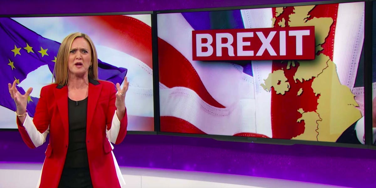 TainaRolling750's tweet card. The Brexit win may not be so great for Donald Trump after all, according to Samantha Bee.