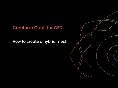 TheCoreform's tweet card. How to create a hybrid mesh in Coreform Cubit