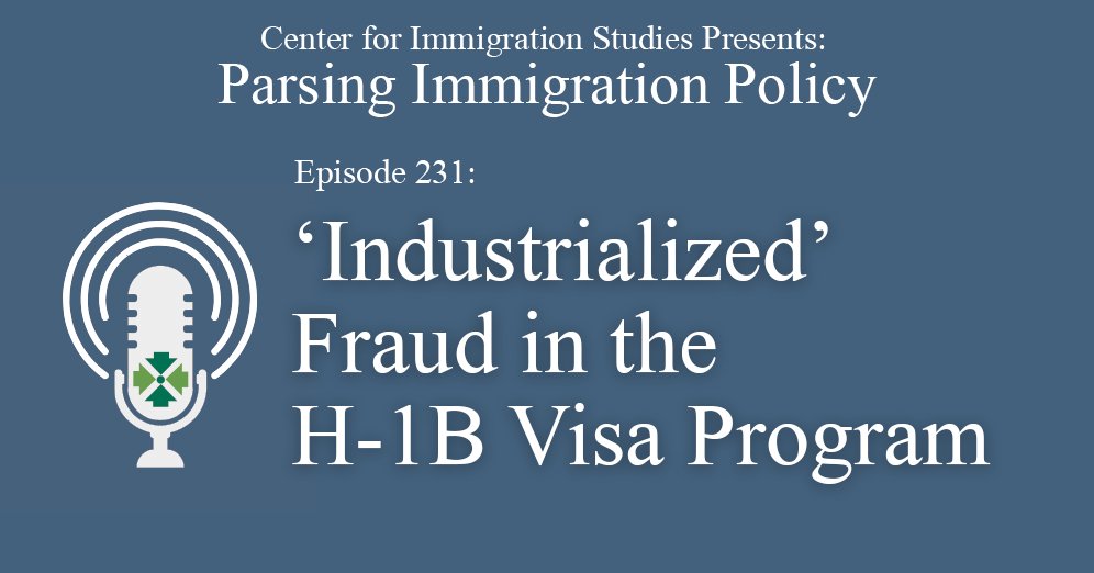 MarkSKrikorian's tweet card. Jessica Vaughan sits down with Mahvash Siddiqui, a U.S. Foreign Service officer, to discuss systemic fraud in the H-1B visa program.